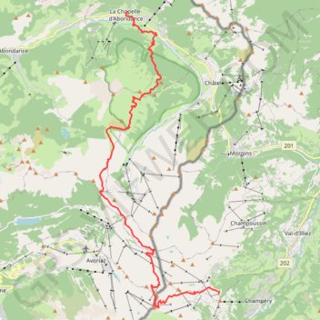 Trace GPS Chatel - jour 2, itinéraire, parcours