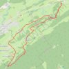 Trace GPS Raquettes Foncine-le-Haut belvédère de la Roche Chatelblanc, itinéraire, parcours