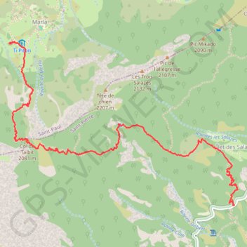 Trace GPS 🚶 Trace du Cirque de Cilaos, itinéraire, parcours