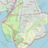 Trace GPS Fra Dragør til DR Byen via Pinseskoven, Kalvebod Fælled og Amager Fælled, itinéraire, parcours