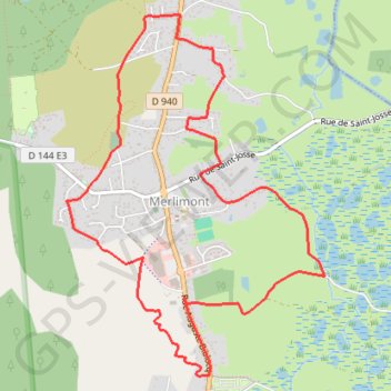 Trace GPS Le sentier de la forêt - Merlimont, itinéraire, parcours