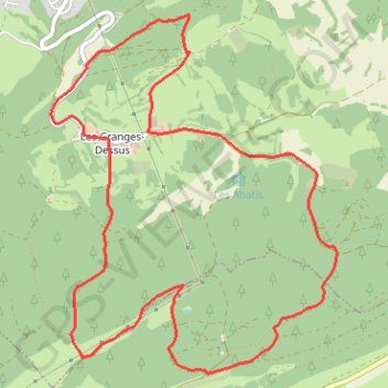 Trace GPS Les Monts D'Arlier - Les Granges Dessus, itinéraire, parcours