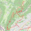 Trace GPS Saint Eynard, Rachais, Mont Jalla depuis Grenoble, itinéraire, parcours
