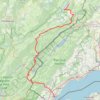 Trace GPS GR5 De Montperreux (Doubs) à Nyon (Lac Léman-Suisse), itinéraire, parcours