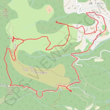 Trace GPS Le mont héléna, itinéraire, parcours