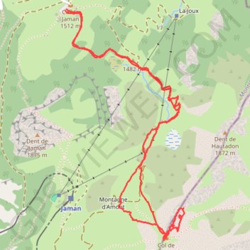 Trace GPS Gais Alpins, itinéraire, parcours
