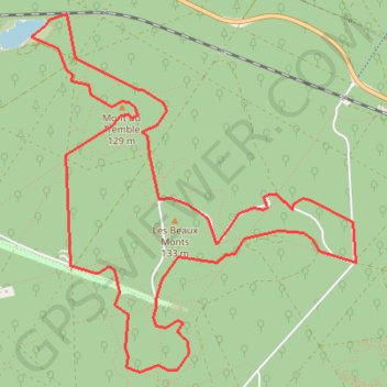 Trace GPS Compiègne - Autour des monts, itinéraire, parcours