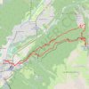 Trace GPS Le Montenvers depuis Chamonix, itinéraire, parcours