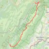 Trace GPS Mijoux - Chezery - 1 nuit - 30km, itinéraire, parcours
