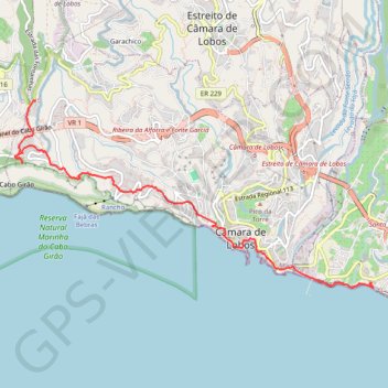 Trace GPS Madère - Cabo Girao, itinéraire, parcours