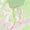 Trace GPS Pas du Follet en boucle depuis la Cabane de l'Avalanche (Dévoluy), itinéraire, parcours