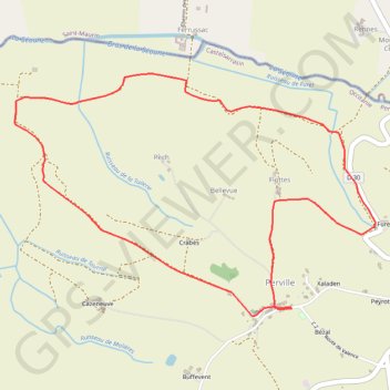 Trace GPS Circuit de Furet - Perville, itinéraire, parcours