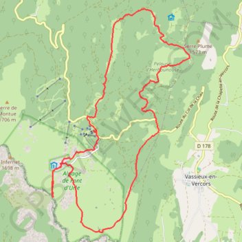 Trace GPS Première sortie sur le plateau du Vercors, itinéraire, parcours