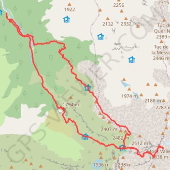 Trace GPS MyValier, itinéraire, parcours