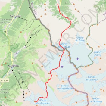 Trace GPS Aiguille du Génépi (Grands), itinéraire, parcours