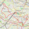 Trace GPS Randonnée dans Paris - Des Gobelins à la Tour Eiffel, itinéraire, parcours