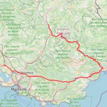 Trace GPS Route Napoléon J2 : Salon à Sisteron, itinéraire, parcours