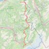 Trace GPS Haute route alpine, itinéraire, parcours