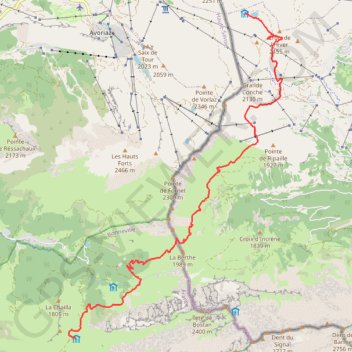Trace GPS Traversée des Alpes - Étape 4, itinéraire, parcours