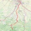 Trace GPS Seix -> Toulouse par Ste-Suzanne et Vigoulat-Auzil, itinéraire, parcours