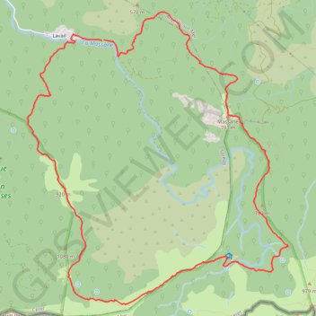 Trace GPS Lavail - Tour de la Massane, itinéraire, parcours