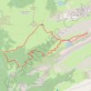 Trace GPS Refuges de Bostan et de la Golèse, itinéraire, parcours