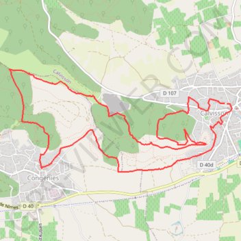 Trace GPS [Itinéraire] Les Collines et les Trois Moulins, itinéraire, parcours