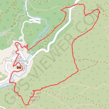 Trace GPS Roc de Majorque, itinéraire, parcours