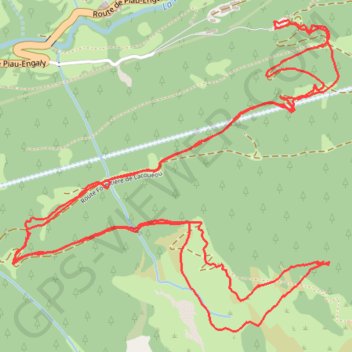 Trace GPS Balade en vallée d'Aure, itinéraire, parcours