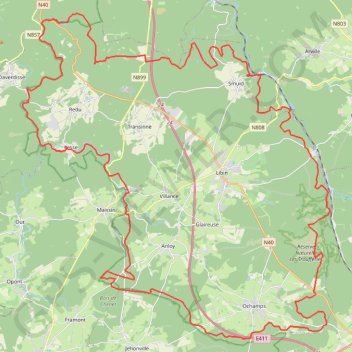 Trace GPS Entre Lesse et Lomme, itinéraire, parcours
