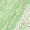 Trace GPS Balcon du Léman : 1ère étape du col de la Faucille au chalet du Gralet, itinéraire, parcours