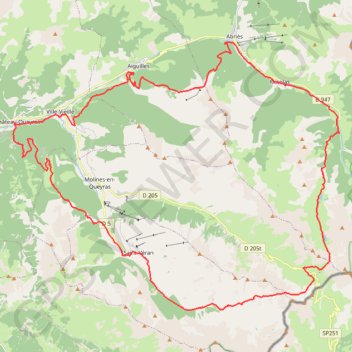 Trace GPS Tour du Queyras, itinéraire, parcours