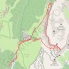 Trace GPS Dent de Crolles par le sangle de la Barrère (Chartreuse), itinéraire, parcours