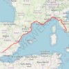 Trace GPS 1 LUCENA - MONTPELLIER, itinéraire, parcours