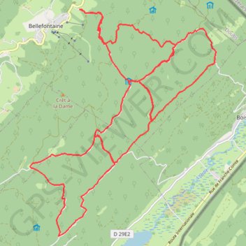 Trace GPS Station des Rousses : le massif du Risoux, itinéraire, parcours