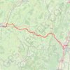 Trace GPS 23,_Rue_du_8_Mai,_Paray-le-Monial,_France-Quai_Lamartine,_Mâcon,_France, itinéraire, parcours