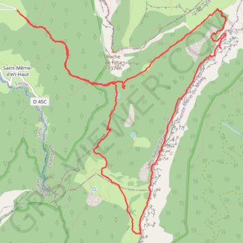 Trace GPS Défilé Magique et Tunnel du Trèfle, itinéraire, parcours