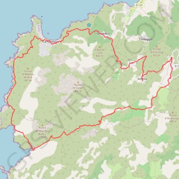 Trace GPS Conca - Campomoro, itinéraire, parcours