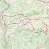 Trace GPS E4 - 24 fictif + réel v0, itinéraire, parcours