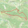 Trace GPS Les Rochers Mindrits, Montagne du Gravas, itinéraire, parcours