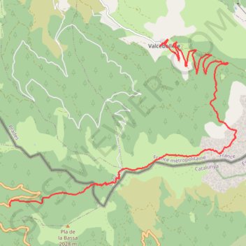 Trace GPS Pla de las Salinas, itinéraire, parcours