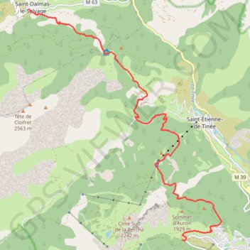 Trace GPS Raid-4J 4°Jour - Auron, itinéraire, parcours