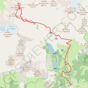 Trace GPS Swisstopo Route, itinéraire, parcours