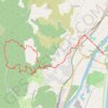 Trace GPS Passerelle de Rochemaure, itinéraire, parcours