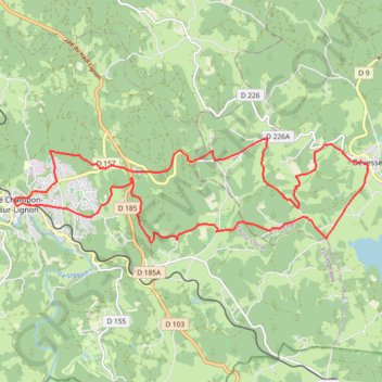 Trace GPS Le Velay des 3 Rivières - Le Lac de Devesset - Le-Chambon-sur-Lignon, itinéraire, parcours