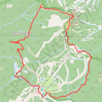 Trace GPS Mount Strachan, itinéraire, parcours