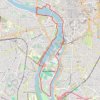 Trace GPS La Garonne à Toulouse, itinéraire, parcours