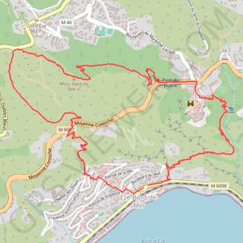 Trace GPS Circuit du Mont-Bastide, itinéraire, parcours
