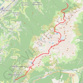 Trace GPS Traversée de Belledonne, itinéraire, parcours