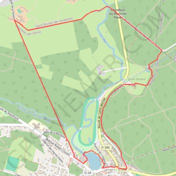 Trace GPS Entre ville et campagne à Bagnoles-de-l'Orne, itinéraire, parcours